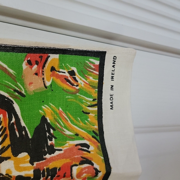 VINTAGE IRISH COFFEE LINEN TAPESTRY "LINENHALL" - Picture 4 of 7